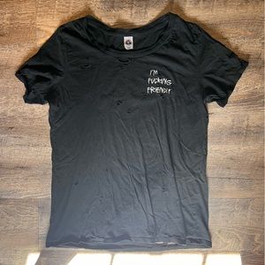Balm Apparel “I’m F*cking Friendly” Distressed Tshirt